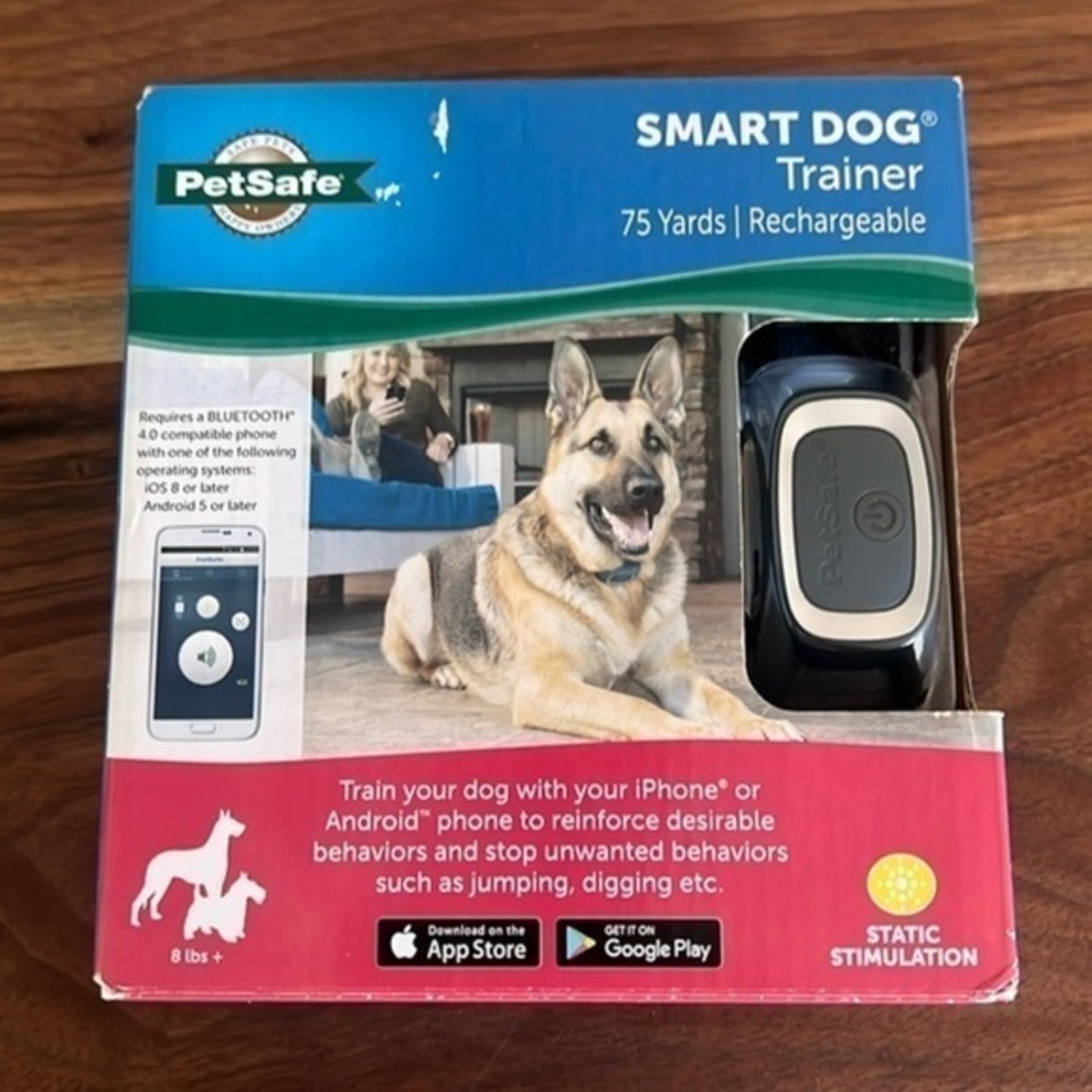 Pet Safe Smart Dog Trainer 75 yards rechargeable 8lbs +
